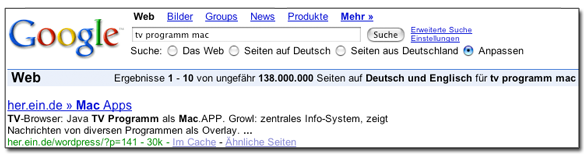 Google Platz 1