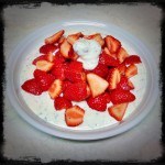 Erdbeeren mit Schokoquark
